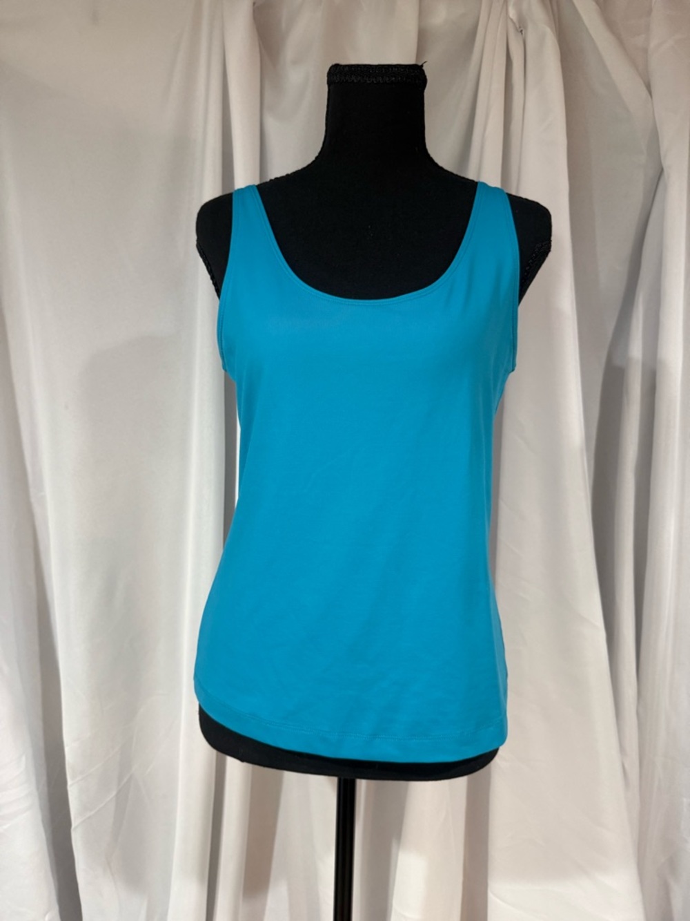 Chico's Vibrant Teal Scoop Neck Tank